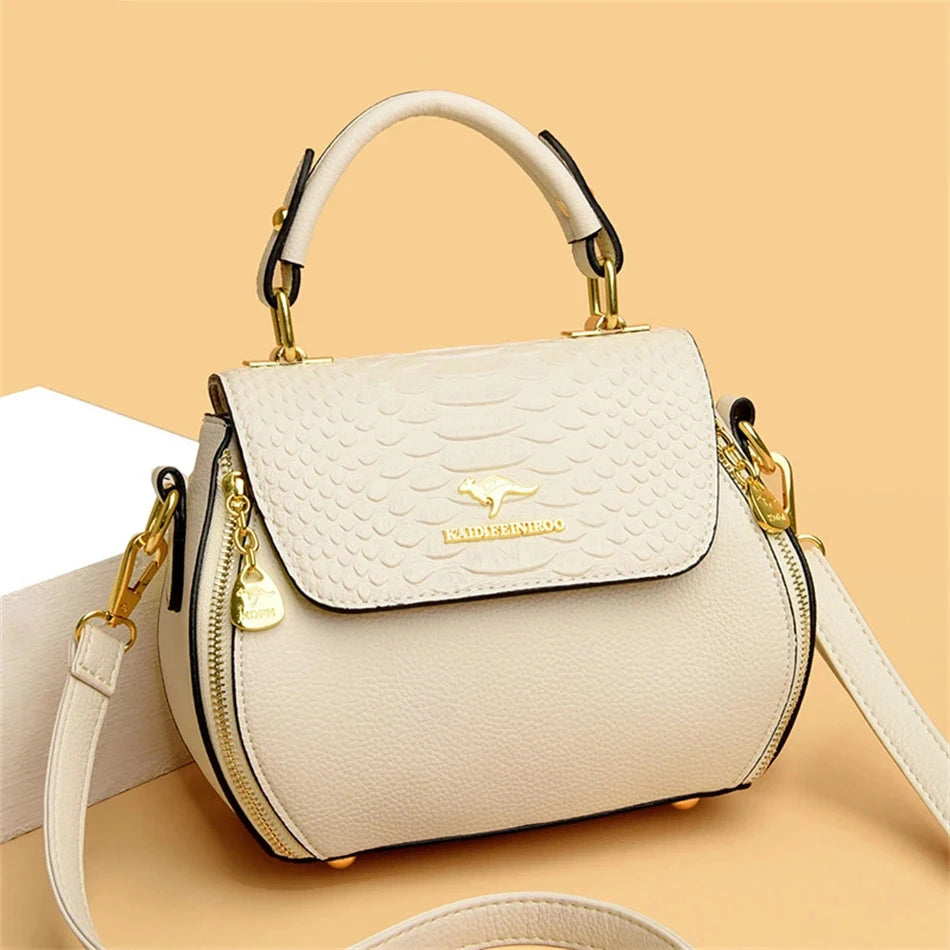 Crocodile Leather Designer Handbag for Female Casual Shoulder Crossbody Women Shopper Bag Luxury Brand Ladies Messenger Sac