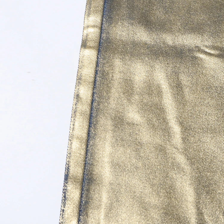 Colorblock Casual Loose Pants For Women High Waist Spliced Button Streetwear Straight Leg Pant Female Fashion