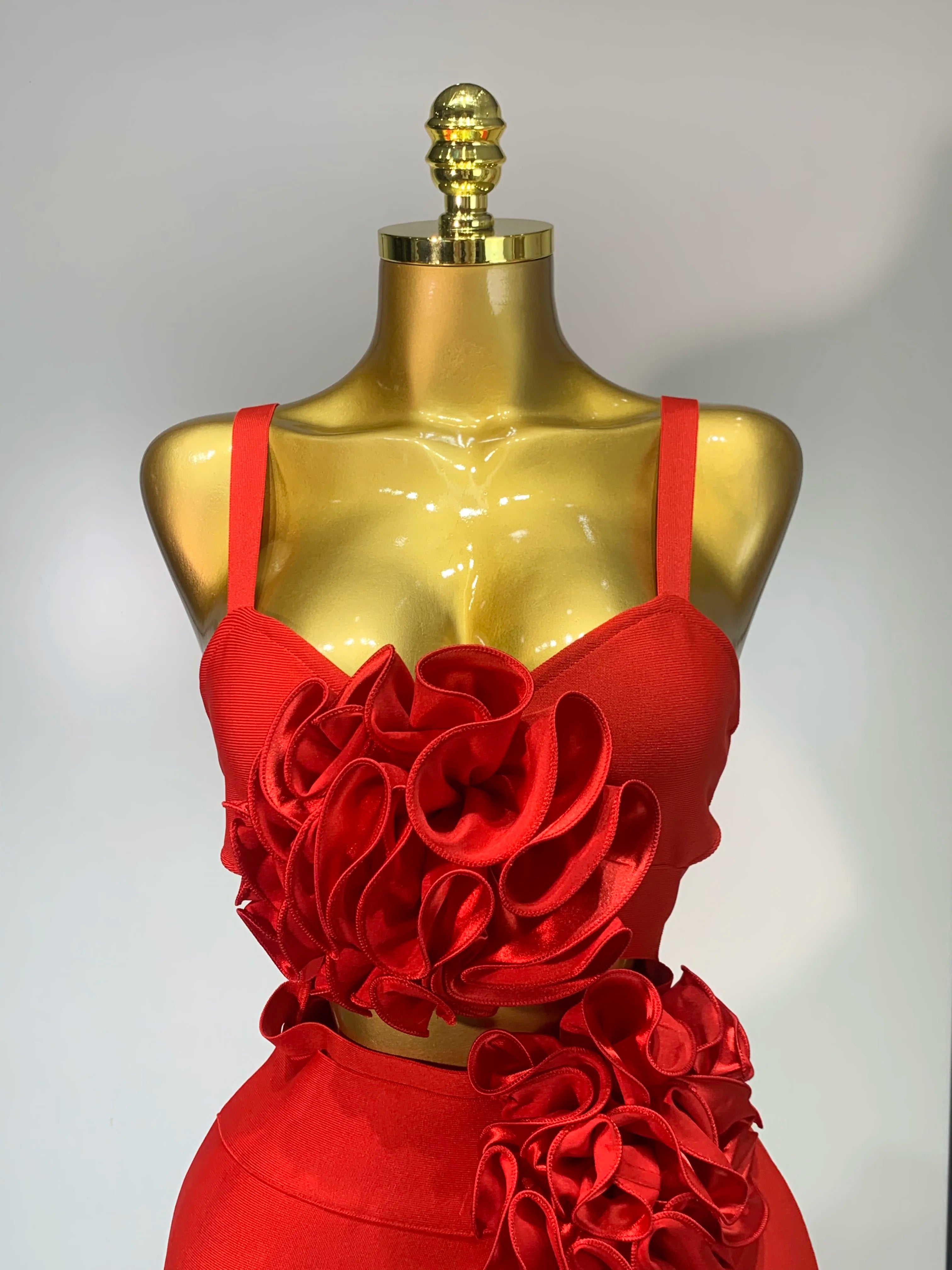 Women Sexy Cut Out Bodycon Flower Mini Dress Women Red Backless Dress Nightclub Celebrity Elegant Evening Party Birthday Dress