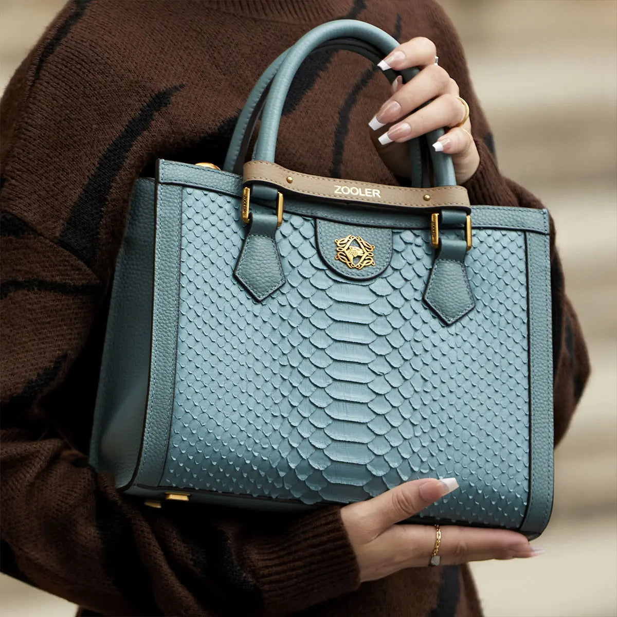 Leather Women Handbag Shoulder Bag Female Winter Large Genuine Skin Bags Tote Gift Midnight Blue