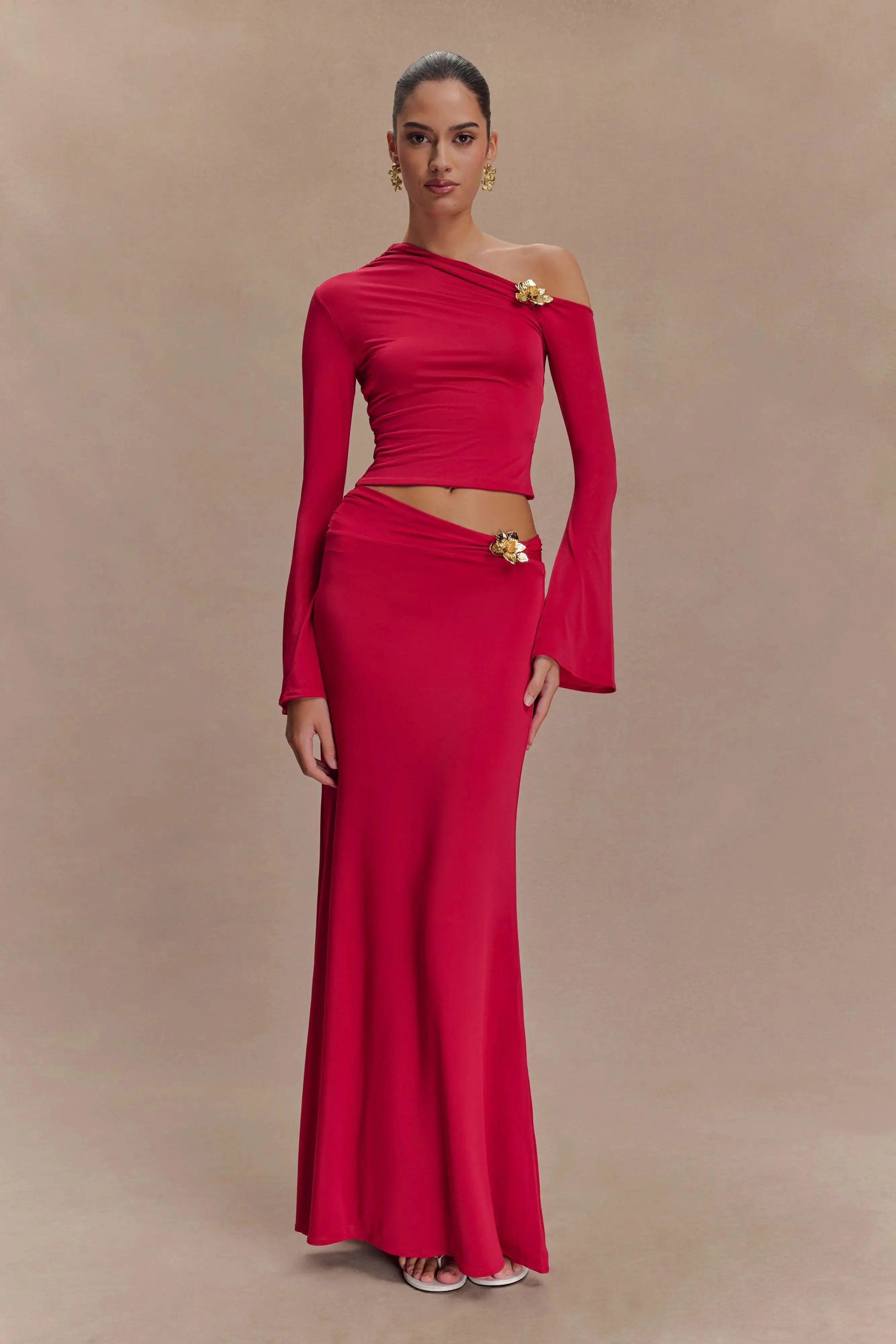 2025 New Arrival Women Long Sleeve Sexy 2 Pieces Bodycon Long Dress Celebrate Evening Party Cocktail Birthday Outfit