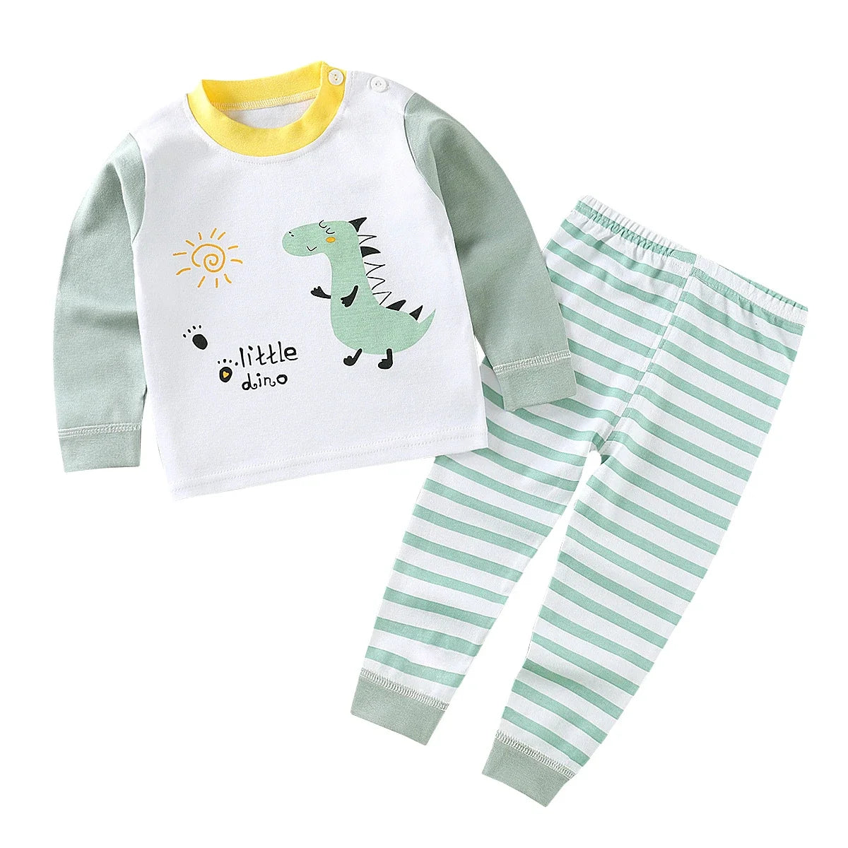Children Sets Kids Clothes Boys Girls Suit Pajamas Children Clothinng Pants Cartoon Autumn Winter Sleepwear Outfits Cotton Style 2