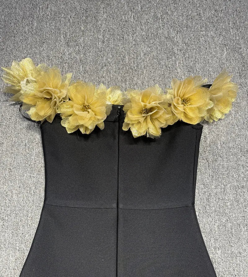 Black Color Women Sexy Slash Neck Off the Shoulder Florlas Bodycon Bandage Long Dress Nightclub Party Celebrate Outfit