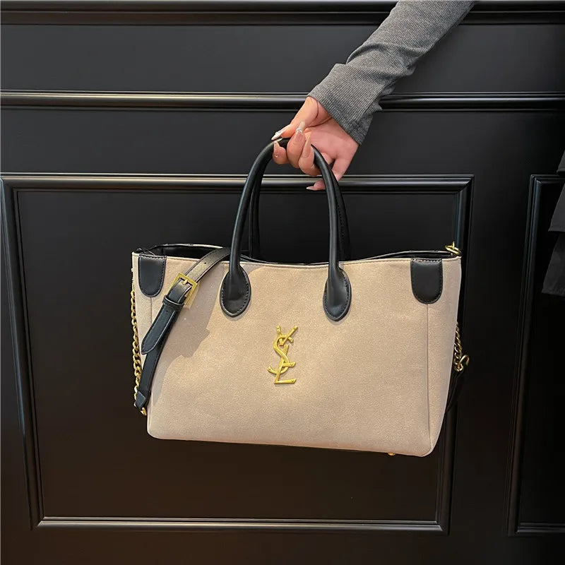 Vintage Style Women Luxury Crossbody Bag Luxury Leather Shoulder Tote High End Handbag Classic