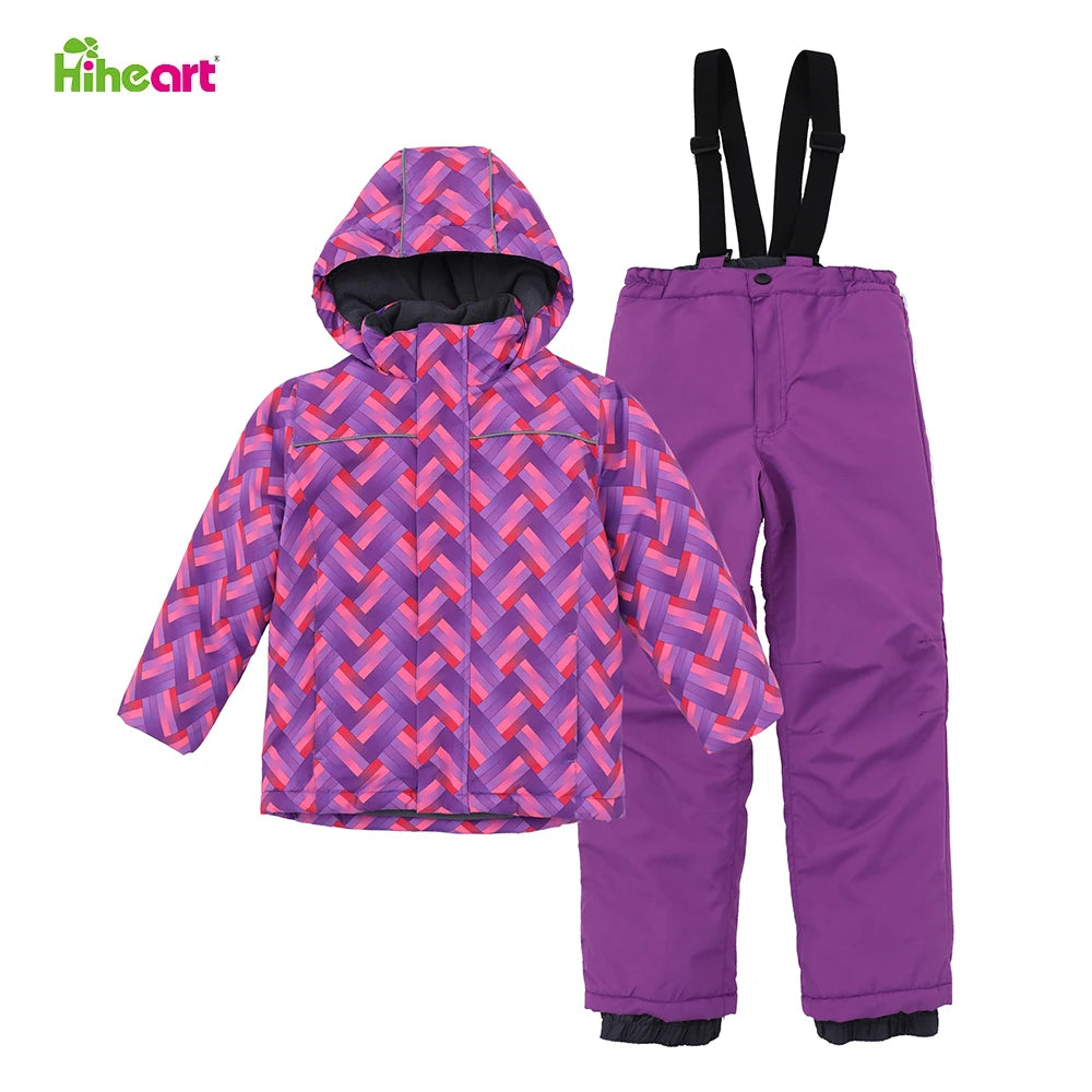 3-12T Children Ski Suits Boys Girls Ski Jackets Pants -30 Degrees Kids Winter Snowboard ski Jacket Waterproof Snow Suits 8 United States