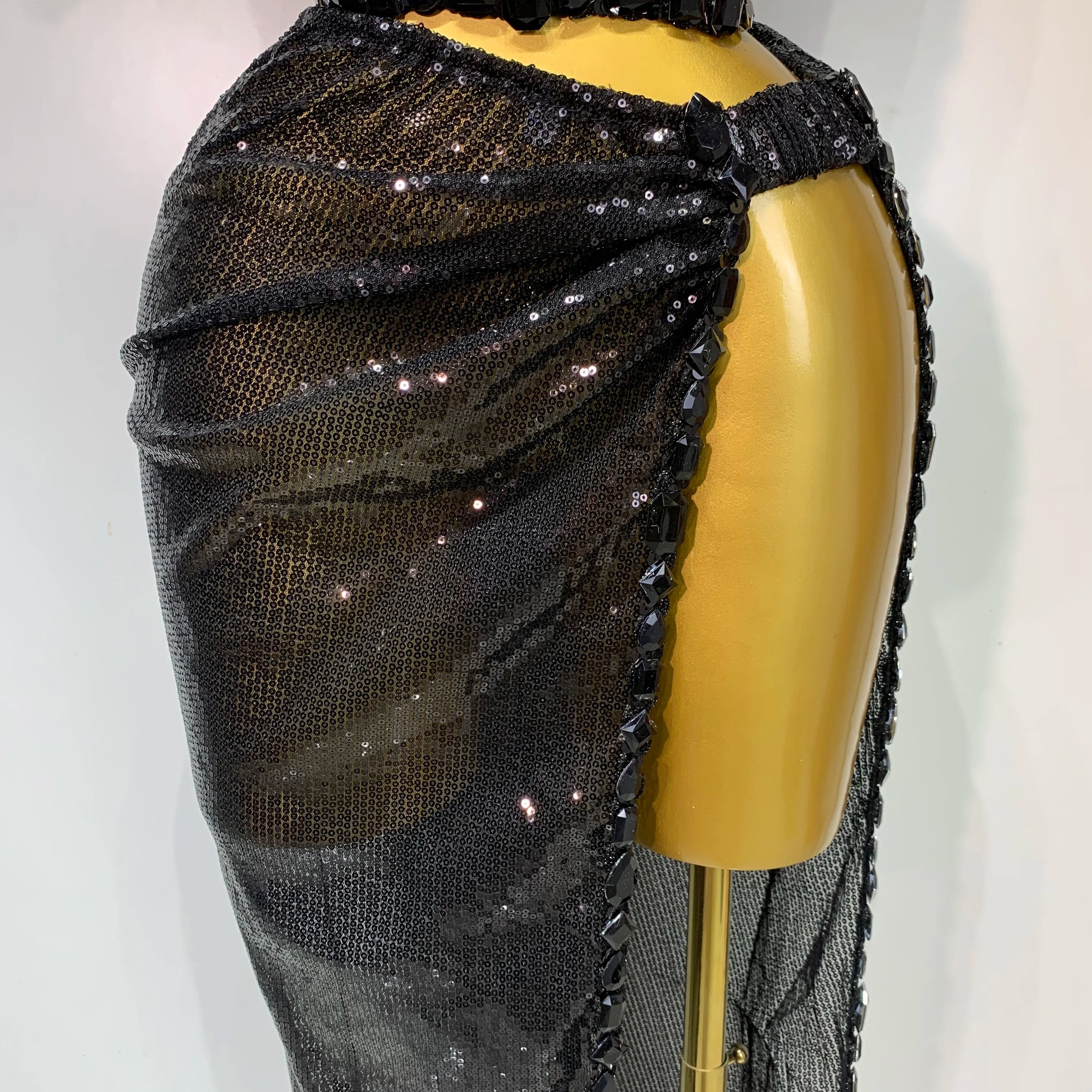 Sexy Shiny Diamond Two Piece Set 2025 Women Evening Celebrate Festival Luxury Birthday Party Nightclub Singer Stage costume