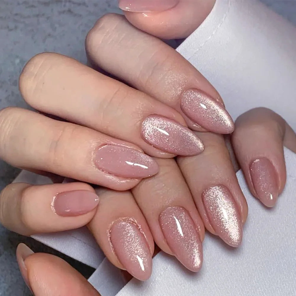 Unhas postiças simples vermelho vinho com cola, comprimento médio, amêndoa, unhas postiças, vestíveis, cabeça redonda, oval, cobertura total