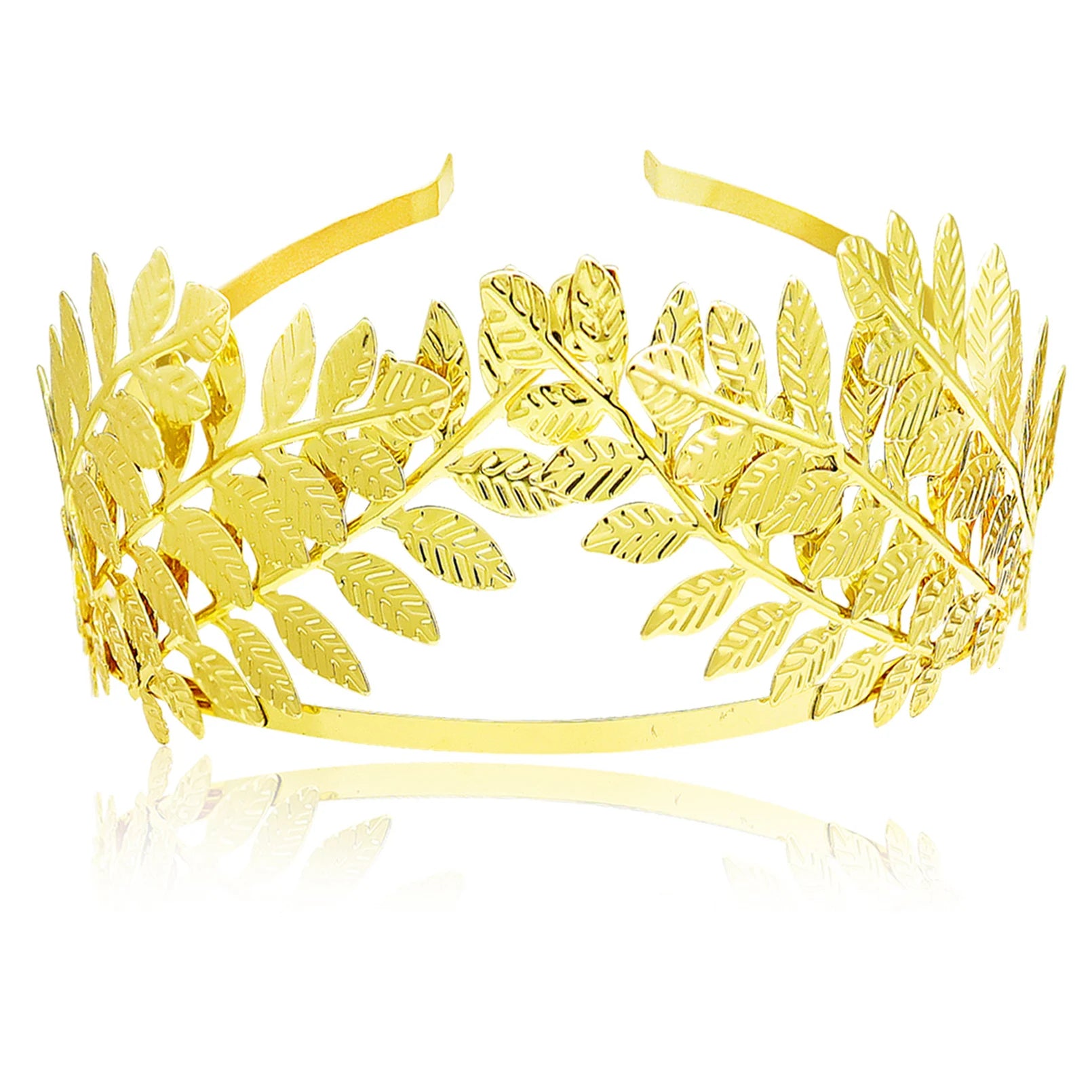 Leaf Branch Goddess Hair Pins Crown Tiara Headband Hair Accessories for Women Wedding Toga Head Dress Alice Band Bridal Jewelry Gold