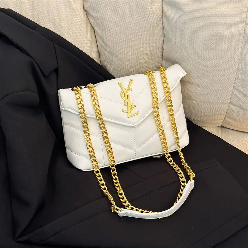 New women's chain shoulder bag, fashionable portable wallet, women's crossbody bag, casual travel handbag