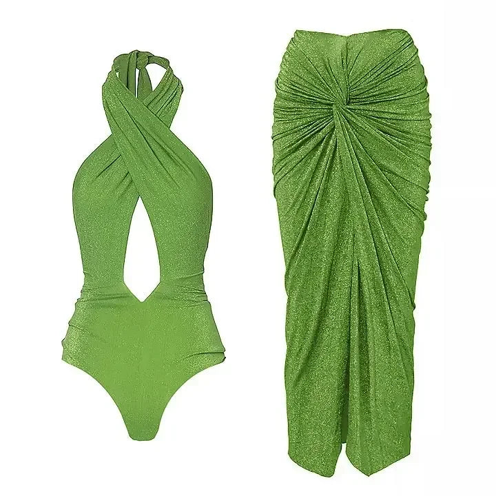 luxury One piece Women's swimsuit Summer vacation outfits Swimwear Beachwear bathing suit bikini sets two piece