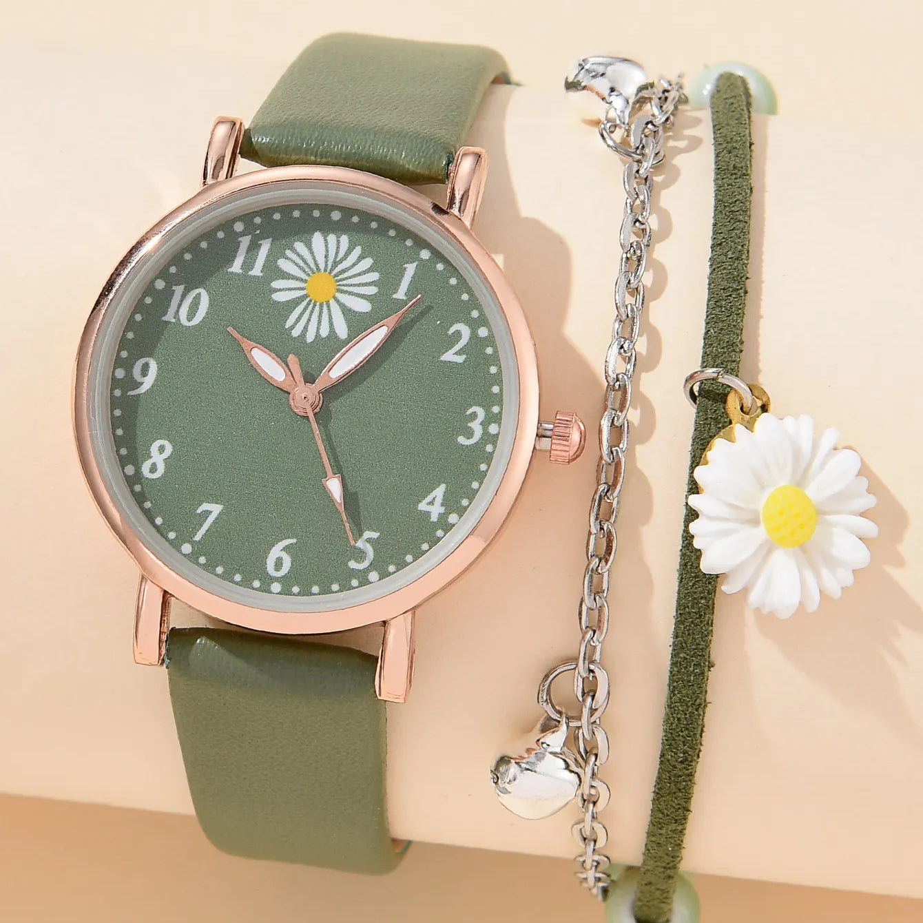 Watch for Women Dress Romantic Bracelet WristWatch Fashion Ladies Leather Quartz Watch Clock Women Montre Femme