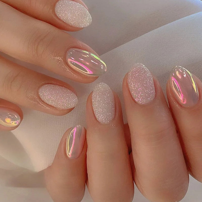 Unhas postiças simples vermelho vinho com cola, comprimento médio, amêndoa, unhas postiças, vestíveis, cabeça redonda, oval, cobertura total