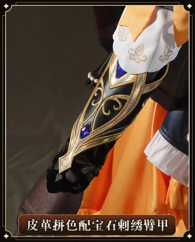 Navia Genshin Impact Cosplay Costume Wig Dress Uniform Fontaine Spina Di Rosula Hat Clorinde Halloween Costumes for Women