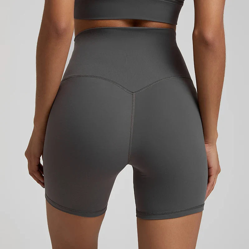 No Front Seam High Waisted Biker Shorts Sport Women Fitness Spandex Leggings Booty Buttery Soft Gym Workout Yoga Shorts 5 Inches