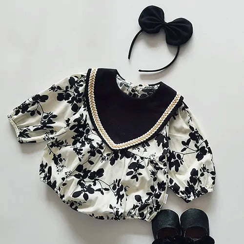 Sister Clothing Autumn Spring Kids Princess Dresses Baby Girls Rompers Long Sleeve Cotton Embroidery Children Clothes 211103 Romper