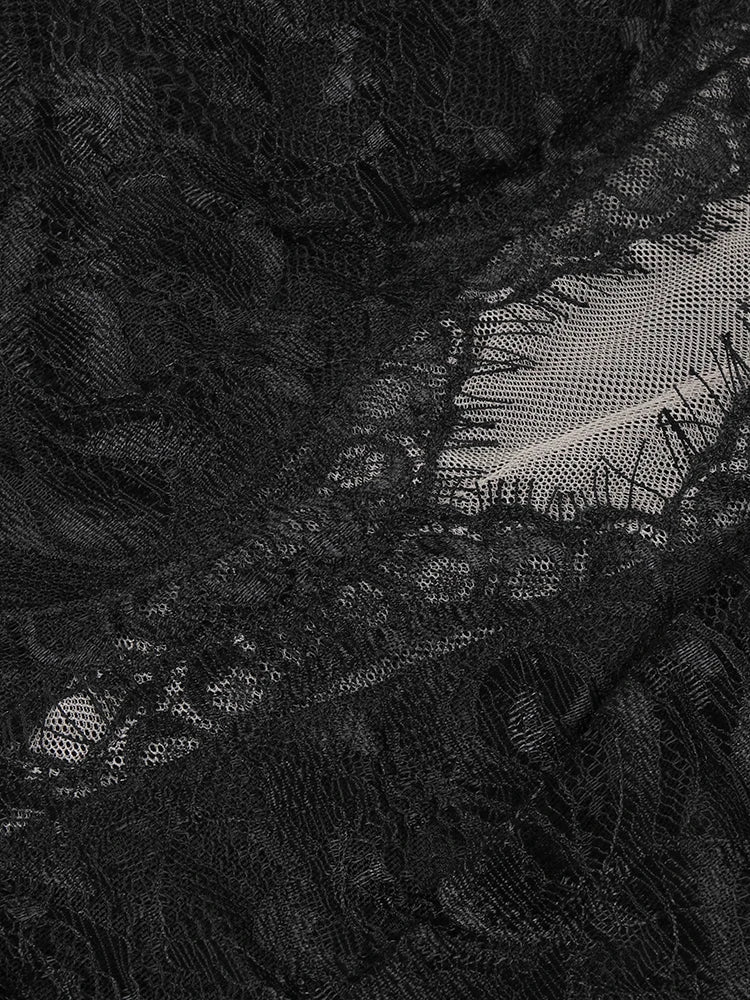 VC Alluring Black Sequin Deep V Neck Backless Lace Design Mermaid Dress for Party Dinner Evening Gown