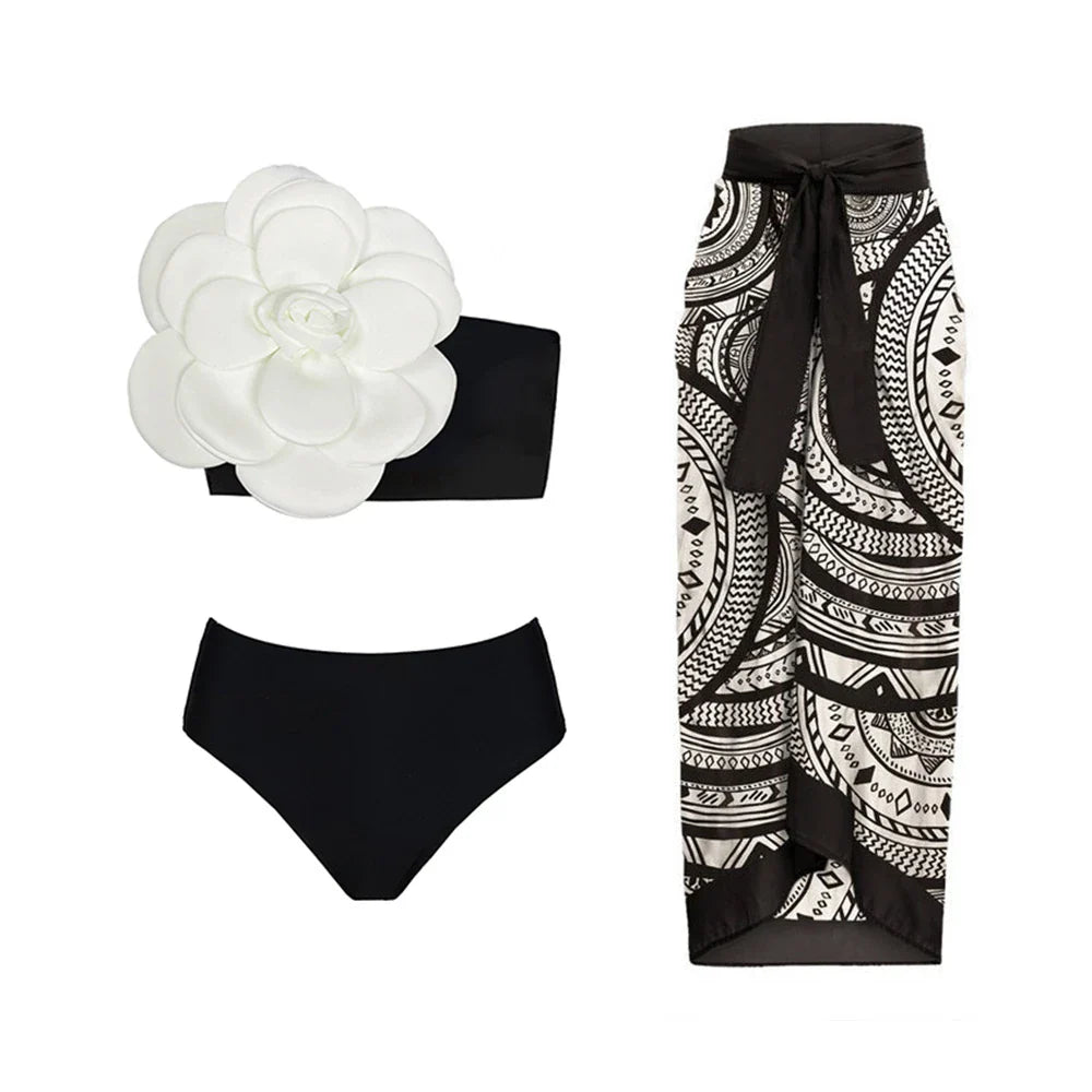 ZAFUAZ Vintage Women Swimwear Two Piece Swimsuit Luxury Bikini Beach Dress Designer Bathing Suit Summer Surf Wear Beachwear Set-10