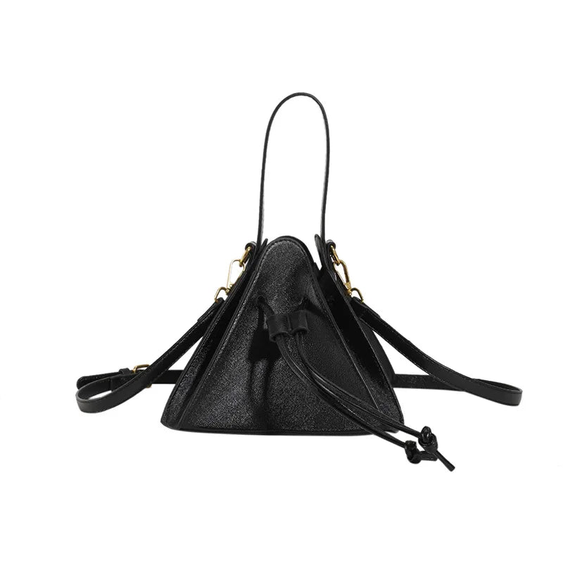 Patent Leather Handbags for Women New Personality Fashion Crossbody Bag Luxury Party Trend Woman Shoulder Bag black Mini(Max Length<20cm)