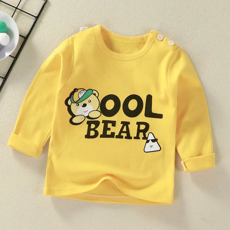 Children's Clothing Boys Girls T-Shirt kids clothes Cartoon Tops Long Sleeve Baby Clothing Autumn Winter Cotton Print Sweatshirt Style 11