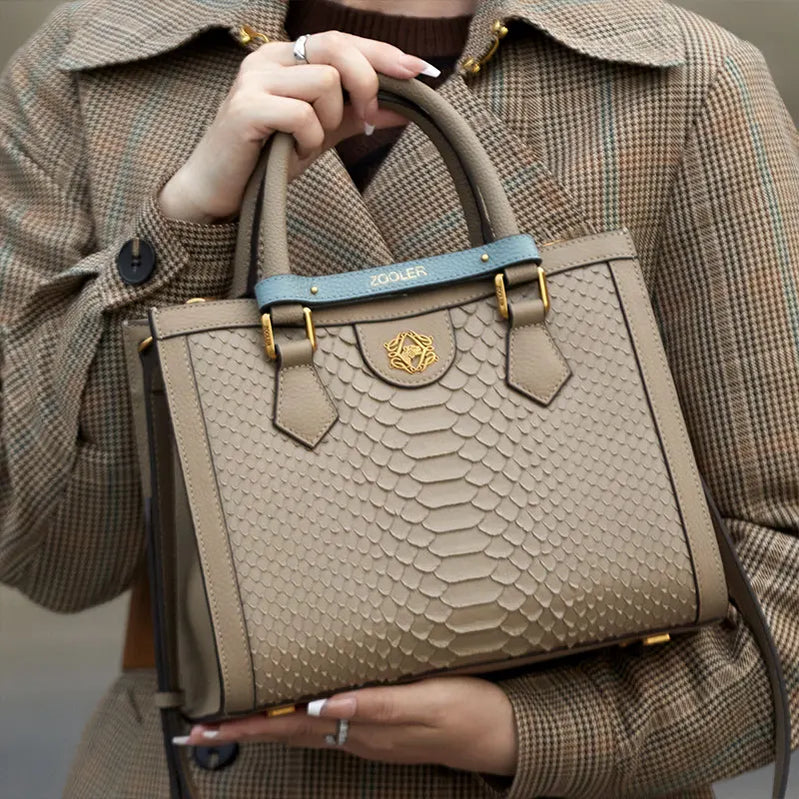 Leather Women Handbag Shoulder Bag Female Winter Large Genuine Skin Bags Tote Gift