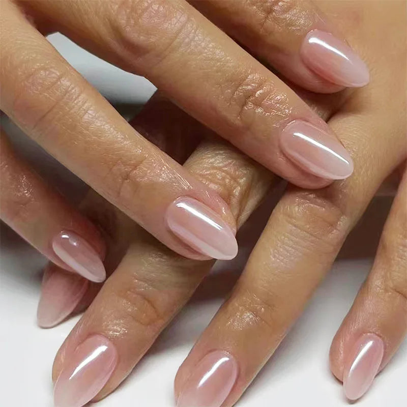 Unhas postiças simples vermelho vinho com cola, comprimento médio, amêndoa, unhas postiças, vestíveis, cabeça redonda, oval, cobertura total