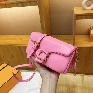 New PU Leather Women's Shoulder Bag, Fashionable Versatile Clutch Bag, Large-capacity Luxury Oblique Span Bag for Women
