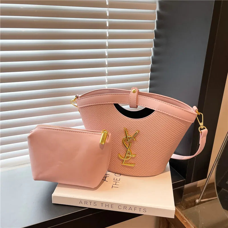 2025 Sling Tote Bucket Bag - Minimalist Top-Handle Shoulder Bag for Women, Versatile Crossbody Purse for Daily Use