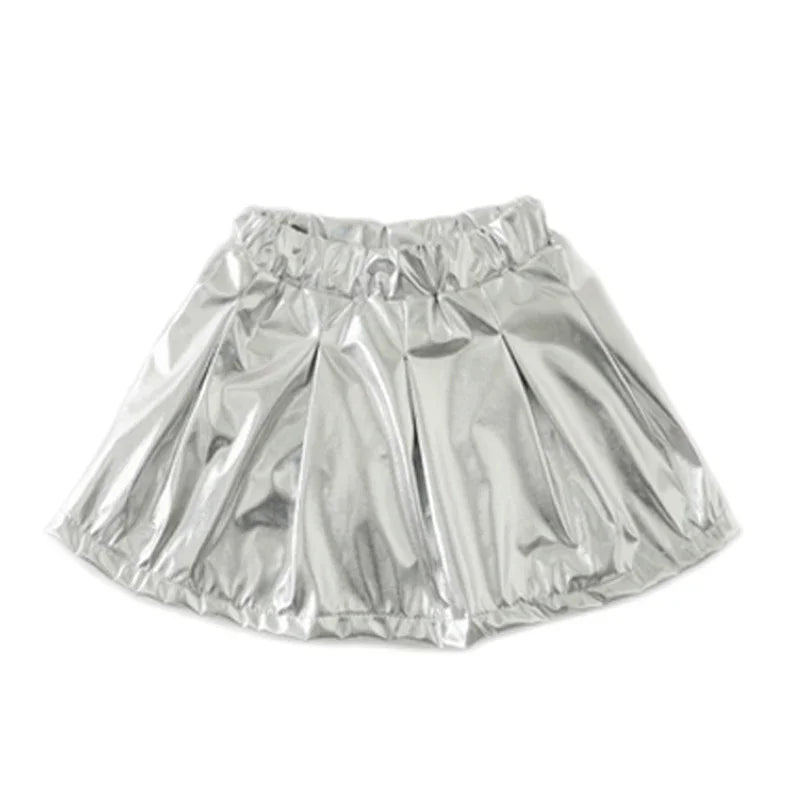 Hip Hop Boys Silver Jacket Girls Jazz Jogger Pants Street Dance Mini Skirt Clothes Sets Kids Sequin Costumes Child Streetwear Skirt