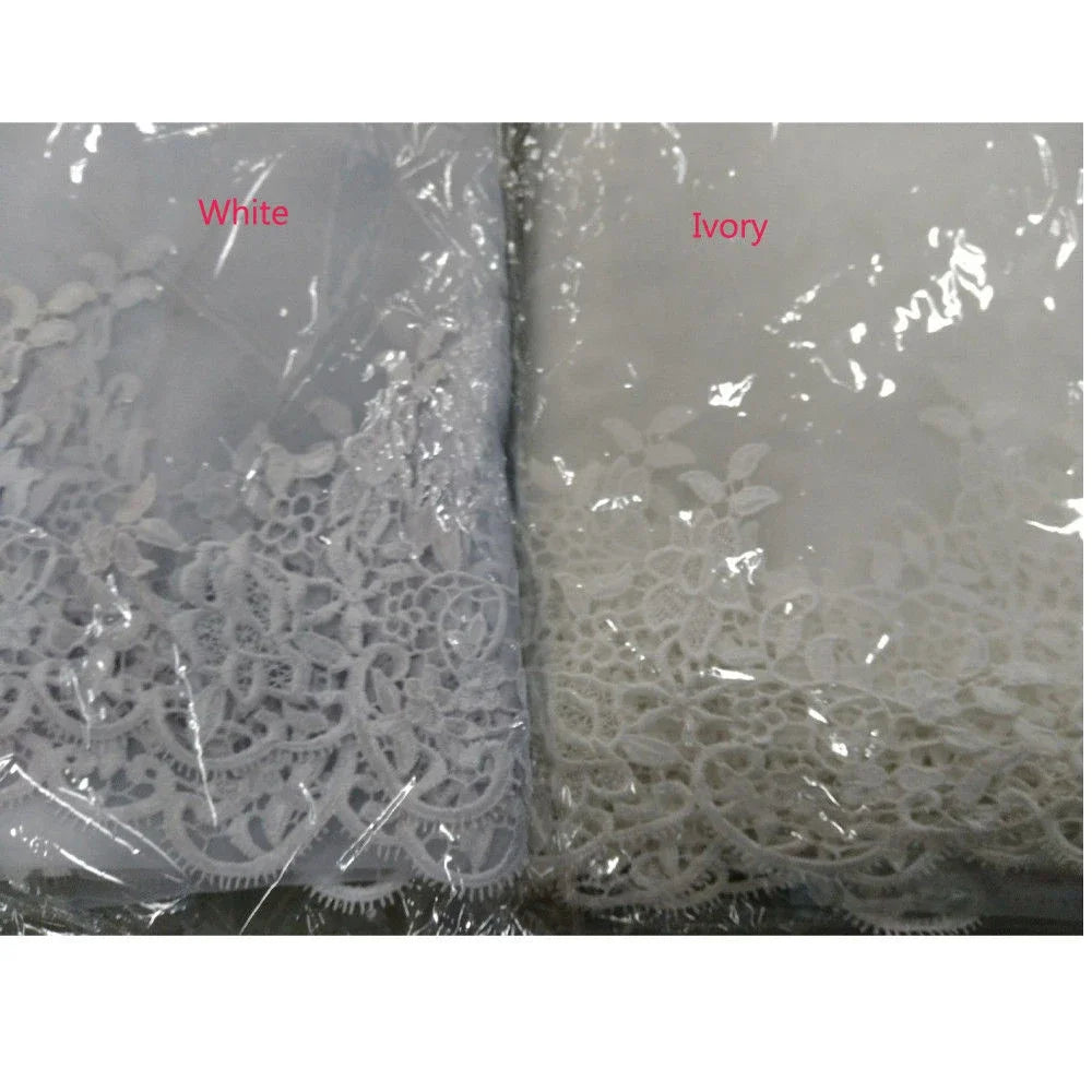 Wedding Veil Cathedral Lace Long Voile Mariage White Ivory Bride Wedding Accessories One-layer 3meters Veu De Noiva Longo Ivory 300cm