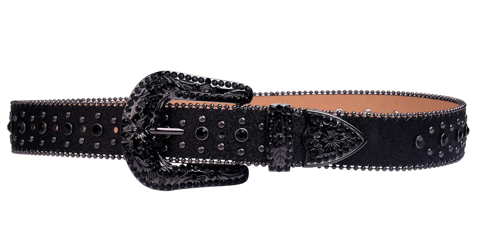 Man-made Diamond Belt, ladies fashion Western Cowboy Rhinestone belt design leather belt inlay man-made diamond belt jeans