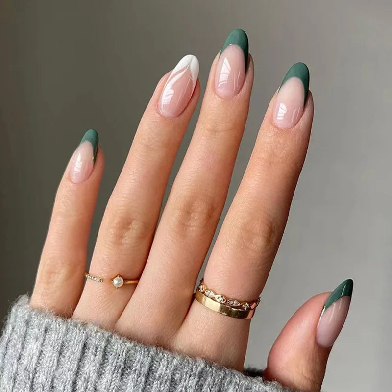 Unhas postiças simples vermelho vinho com cola, comprimento médio, amêndoa, unhas postiças, vestíveis, cabeça redonda, oval, cobertura total
