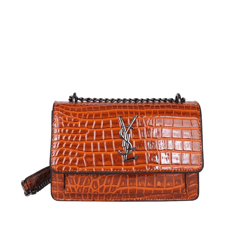 Fashion Women's Elegant Leather Shoulder Bag Luxury Handbag Classic Crossbody Tote For Stylish Ladies Look