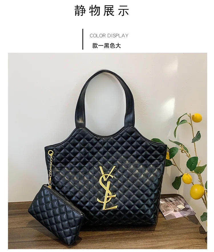 Must-Have 2025! Korean Spring/Summer Padded Shoulder Bag - Quilted Stitch, Popular Insert & Spacious Euro-American Style