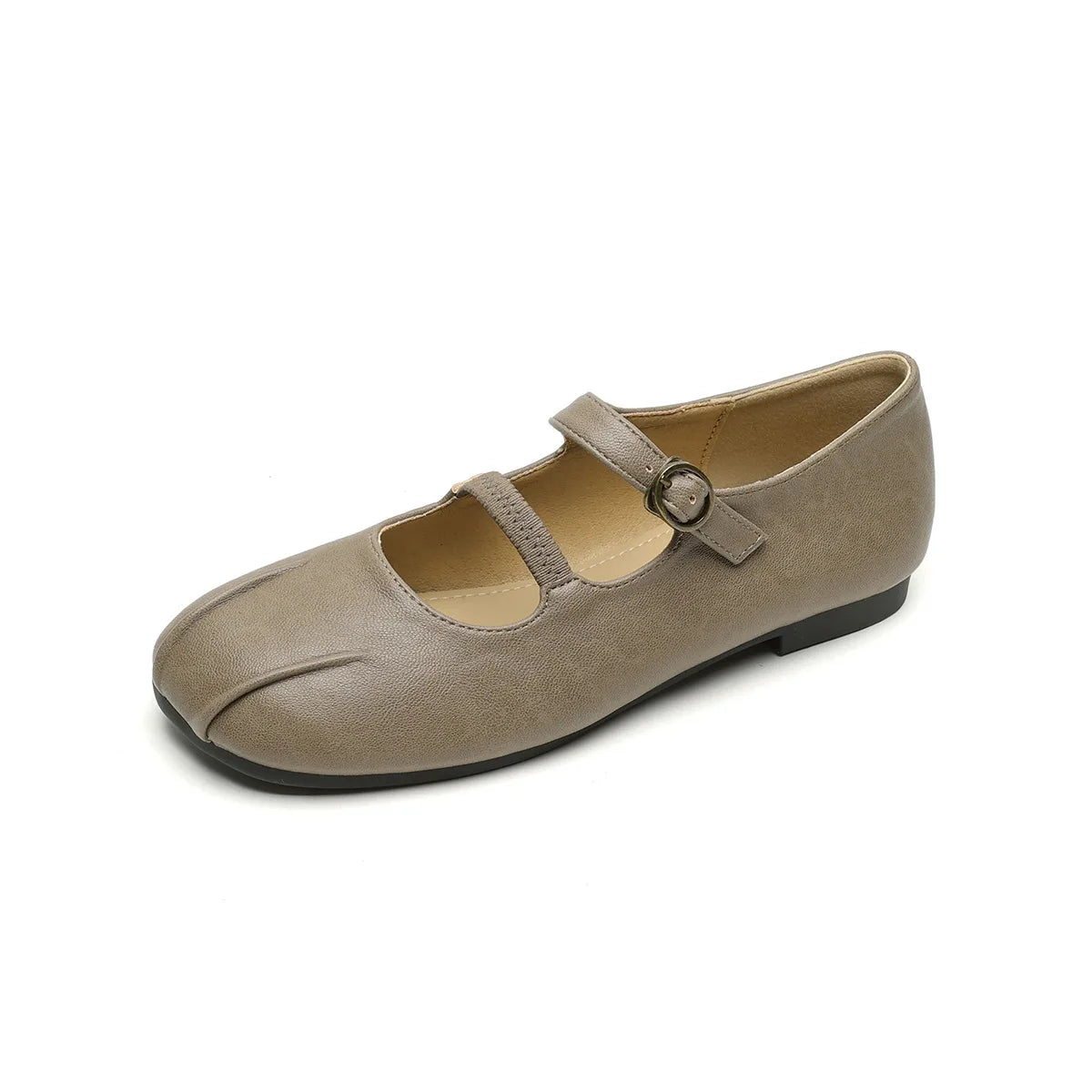 spring women's outerwear shoes Round toe design Mary Jane shoes Ladies' casual flat shoes Work boat shoes Large sizes 41-43