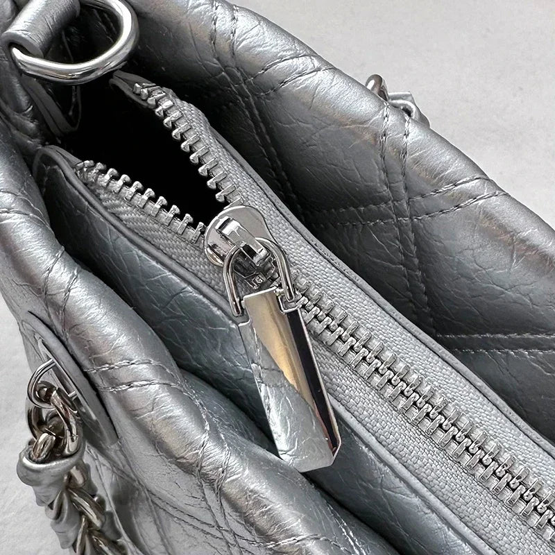 Luxury Women's Elegant Messenger Bag Leather Crossbody Bag Handbag, Classic Famous Designer Popular Shoulder Tote For Ladies