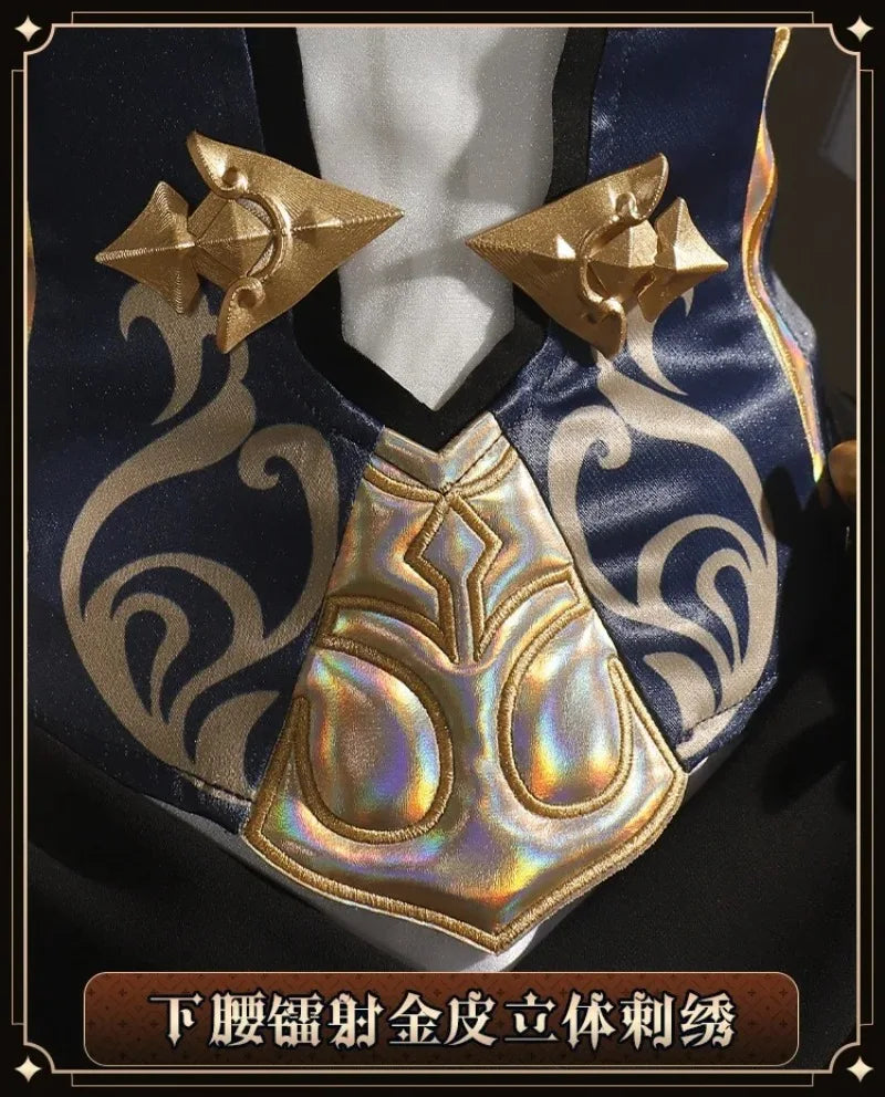 Navia Genshin Impact Cosplay Costume Wig Dress Uniform Fontaine Spina Di Rosula Hat Clorinde Halloween Costumes for Women