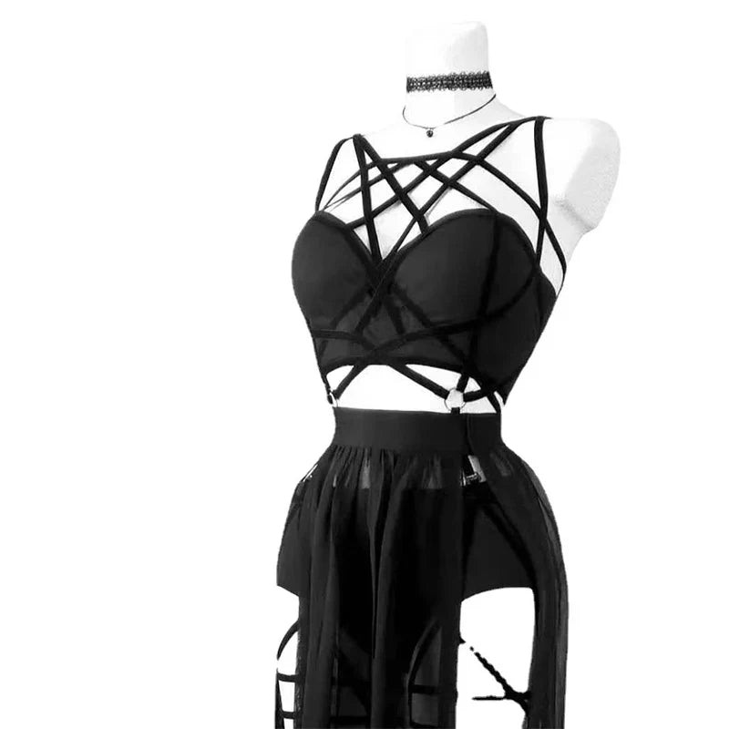 Elegant Women Crop Tops & High Waist Slit Maxi Skirts 2 Pieces Linen Pants Sets Beach Cover Ups Lounge Matching Sets AWQWAC07