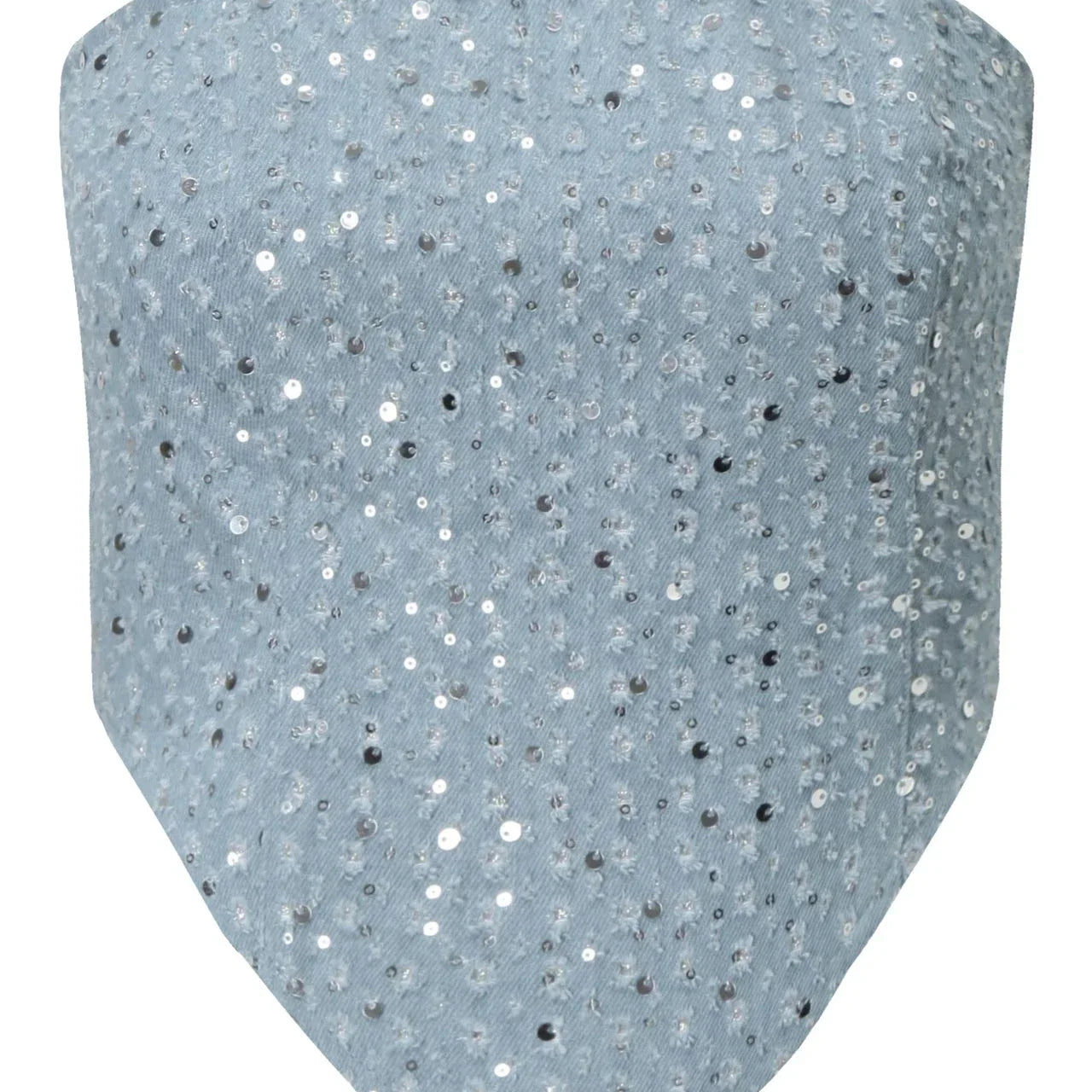 Feilandy Sexy Sequins Strapless Tanks Loose Pants Sets Women's Fashion 2 Piece Skirts Sets Female Luxury Party Club Chic Outfits blue tops