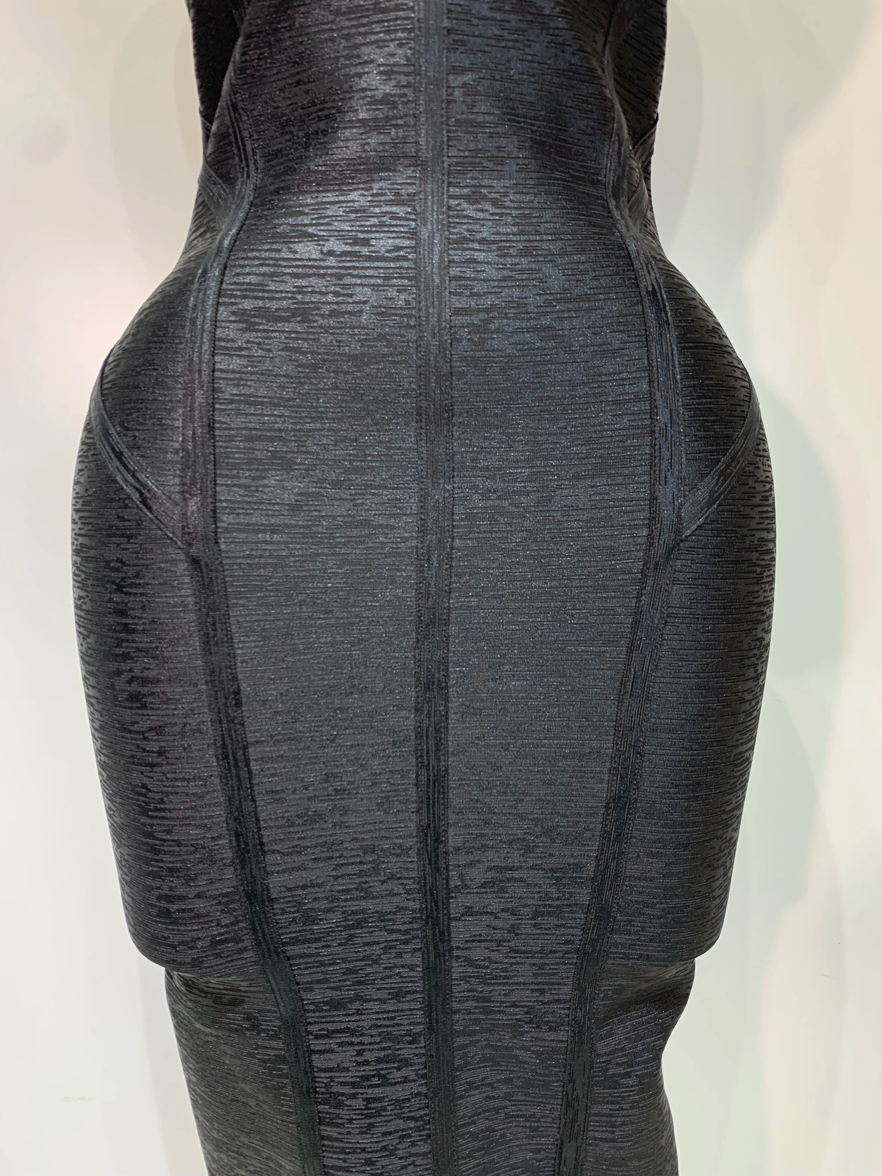 Vestido bandage bodycon preto sem alças 2025, novo vestido feminino sexy, cor de alumínio, moda para festa noturna, vestidos de aniversário luxuosos