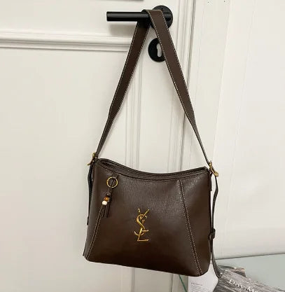 Niche Design Casual Retro Women's Bags, Simple Texture Personalized Handbags, New Women's Diagonal Straddle Bags