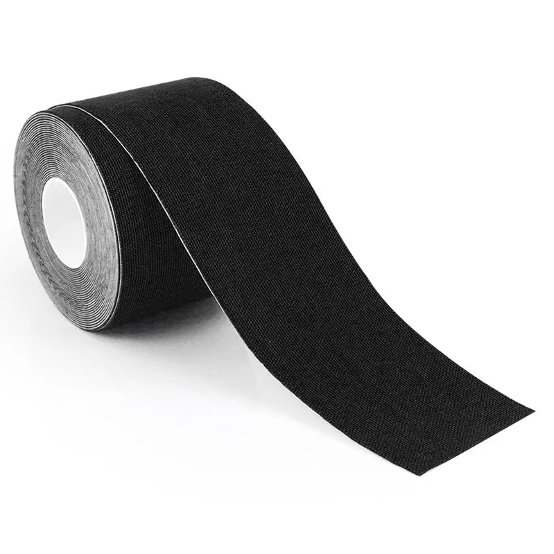 5 Size Kinesiology Tape Medical Athletic Elastoplast Sport Recovery Strapping Gym Waterproof Tennis Muscle Pain Relief Bandage Black