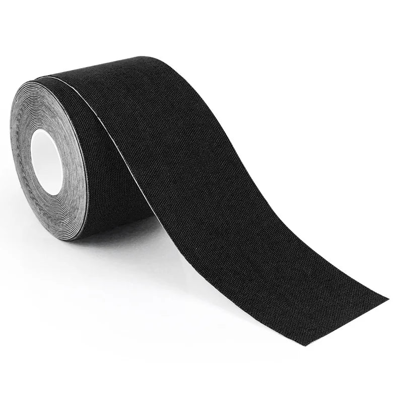5 Size Kinesiology Tape Medical Athletic Elastoplast Sport Recovery Strapping Gym Waterproof Tennis Muscle Pain Relief Bandage Black