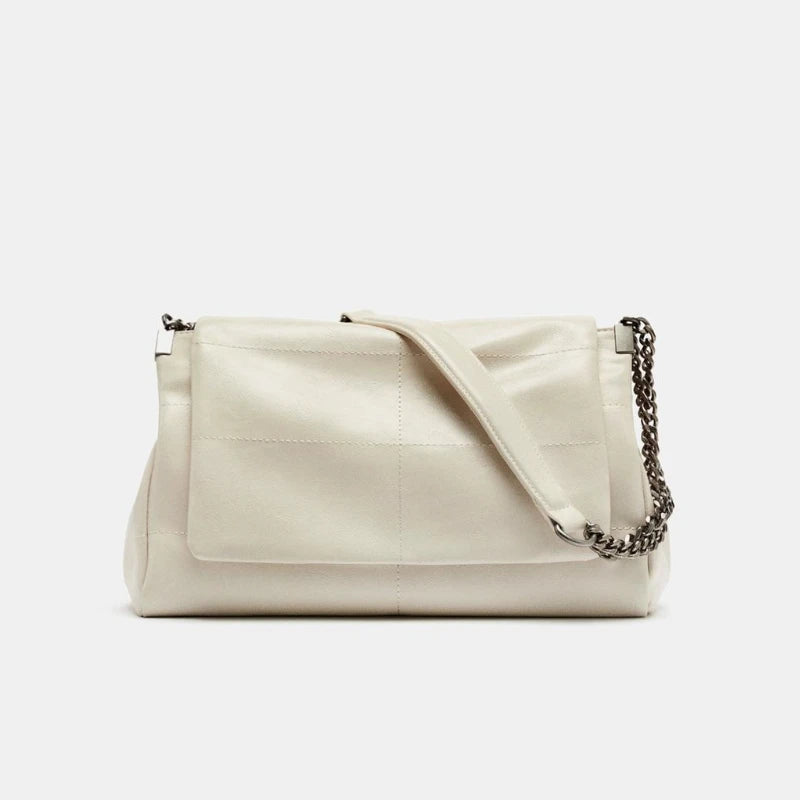 Women's Shoulder Bag with Chains, Vintage Quilted Sling Bag, New Fashion Luxury Design Handbags for Ladies