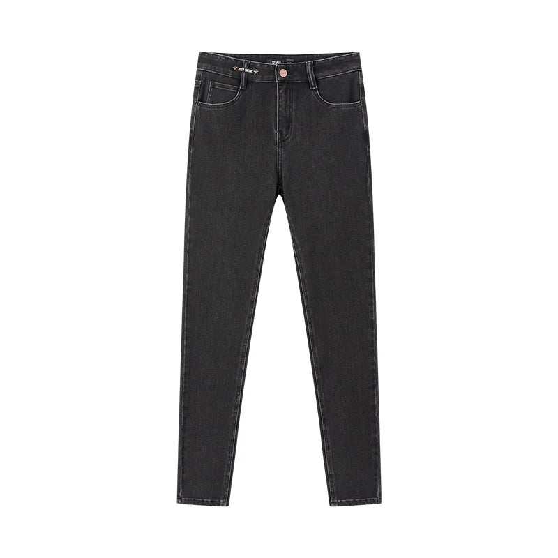 Jeans Women Stretch Slim Pints Slimming Autumn New Versatile Cropped Pants black