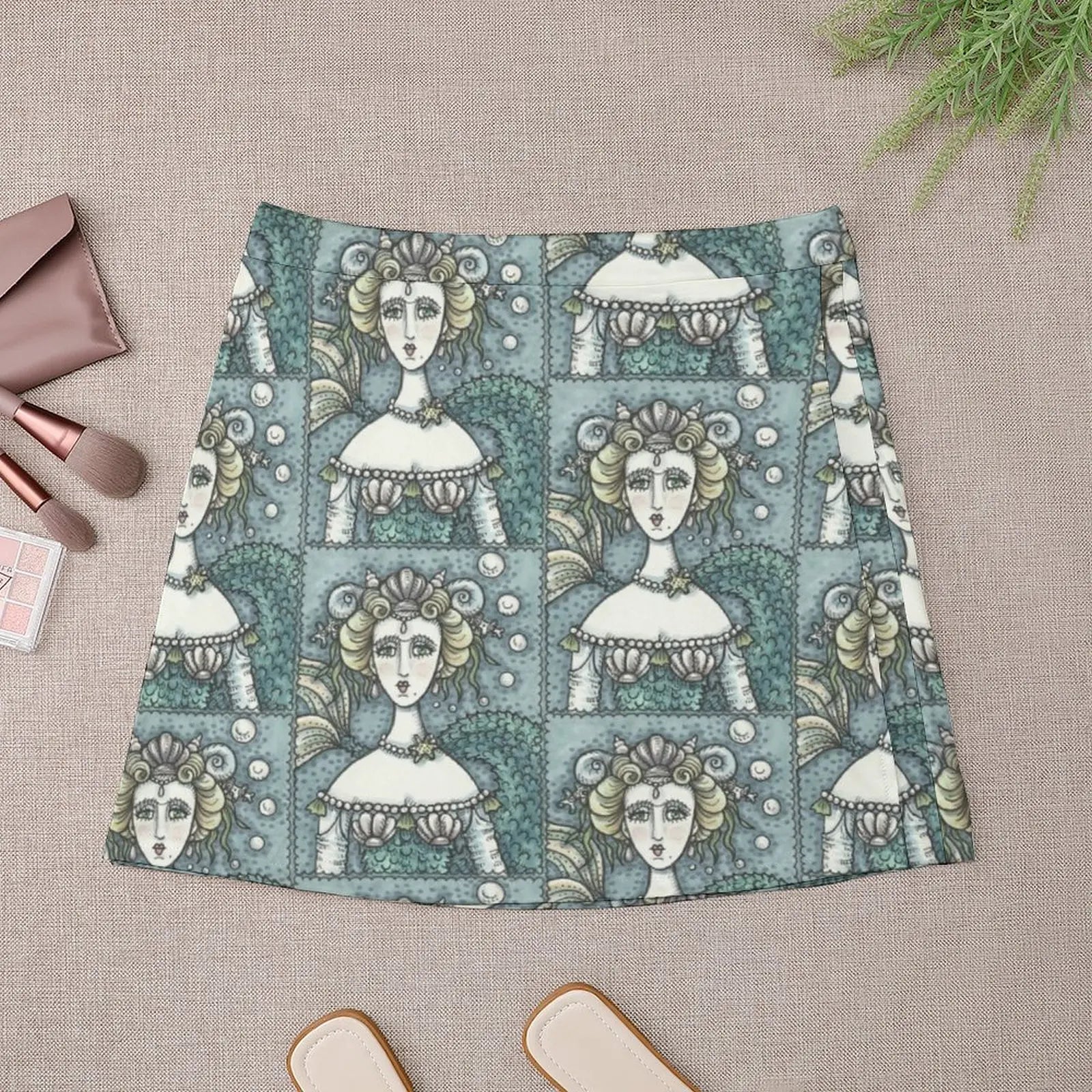 GOTH MERMAID NEPTUNES PARAMOUR Mini Skirt Summer dress korean ladies summer Female clothing luxury clothes women