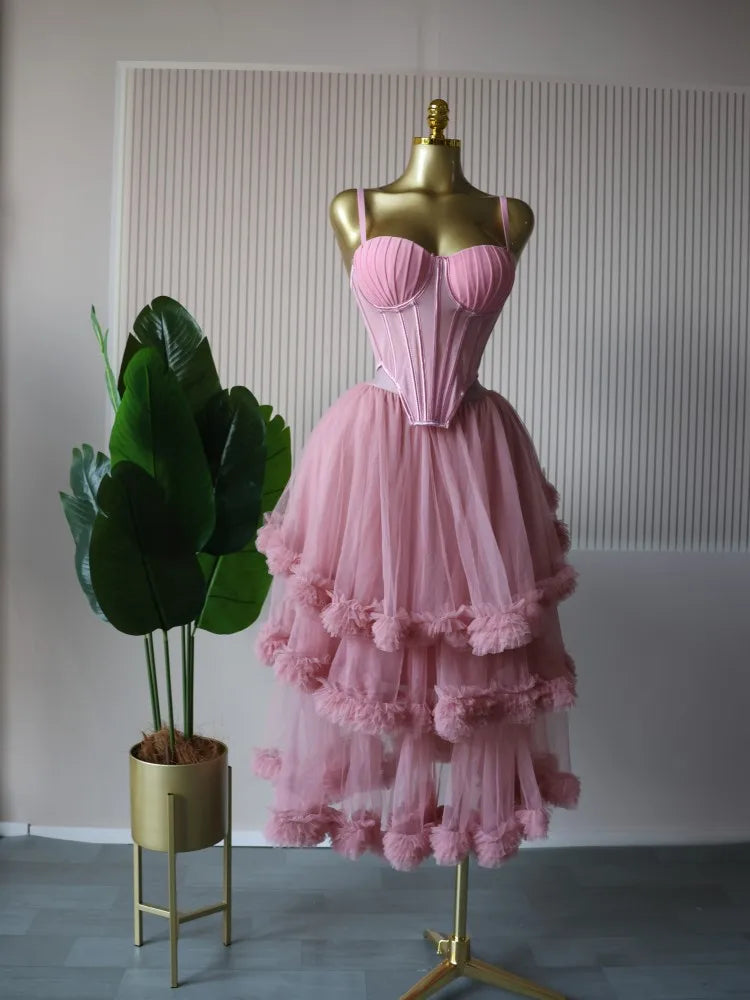 CM.YAYA Women's Dress Set Sleeveless Strap Tops and Pleated Tiered Skirts Suit Elegant Vacation Birthday Two 2 Piece Set Outfits