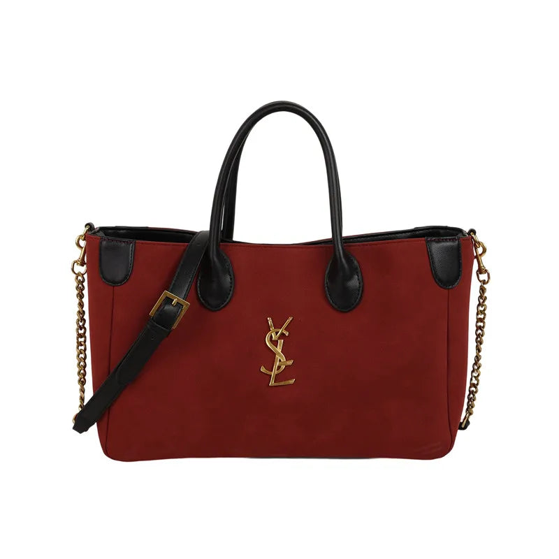 Vintage Style Women Luxury Crossbody Bag Luxury Leather Shoulder Tote High End Handbag Classic