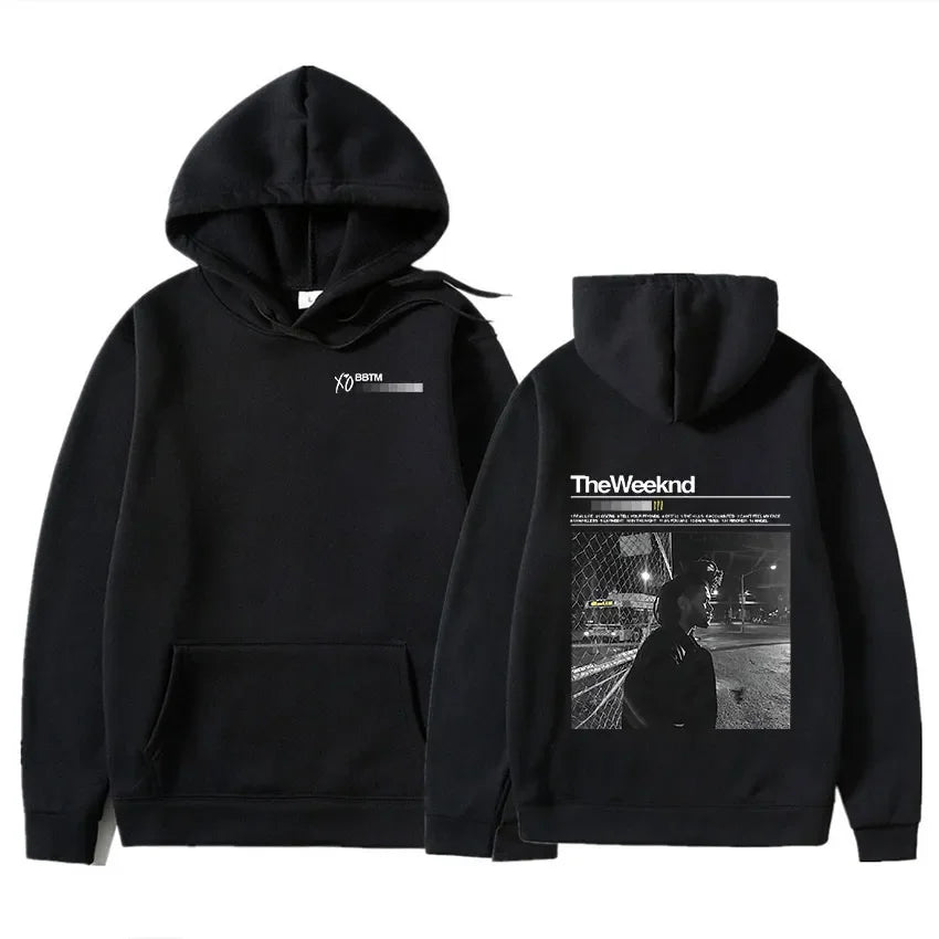 Retro The Weeknd Graphic Hoody After Hours Til Dawn Print Oversized Sweatshirt Men Women Hip Hop Rock Hoodies Gothic Streetwear 749