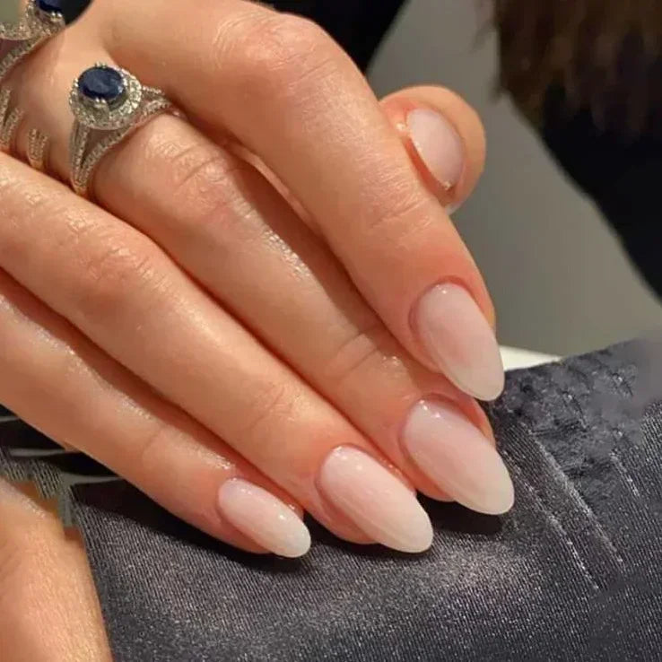 24 peças unhas postiças com cola amêndoa preto vermelho gradiente design destacável strass acrílico unha postiça longa stiletto unhas de pressão