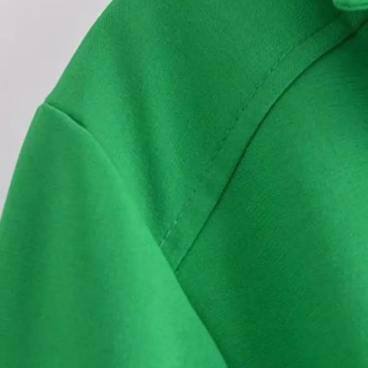 Spring Women Vintage Elegant Green Shirt Female Sexy V Neck Streetwears Blouses Casual Tie Slim Shirt Chic Top